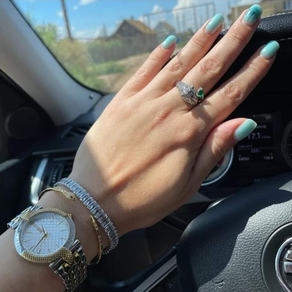 New Panther, Silver Tone Fashion Ring - Picture 4 of 6